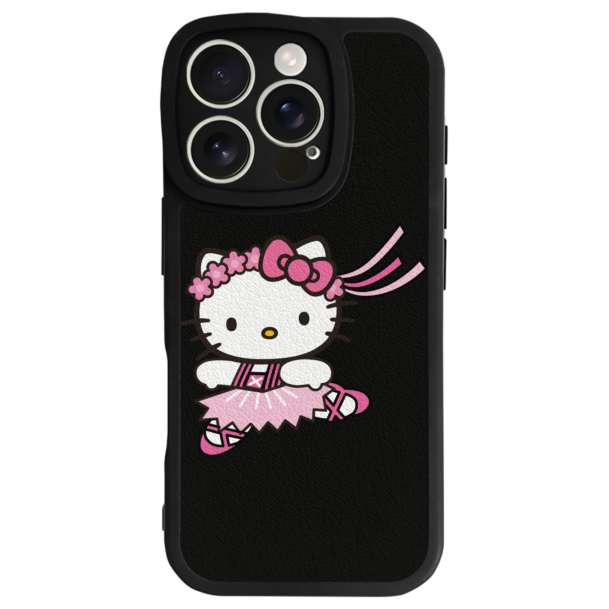 （画像用） Hello Kitty ハローキティ 【iPhone 16シリーズ対応】シリコンスマホケース（レザー調） 材質：シリコン